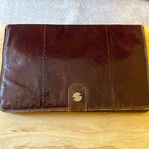 Suarez Vintage SnakeSkin Leather Clutch Bag